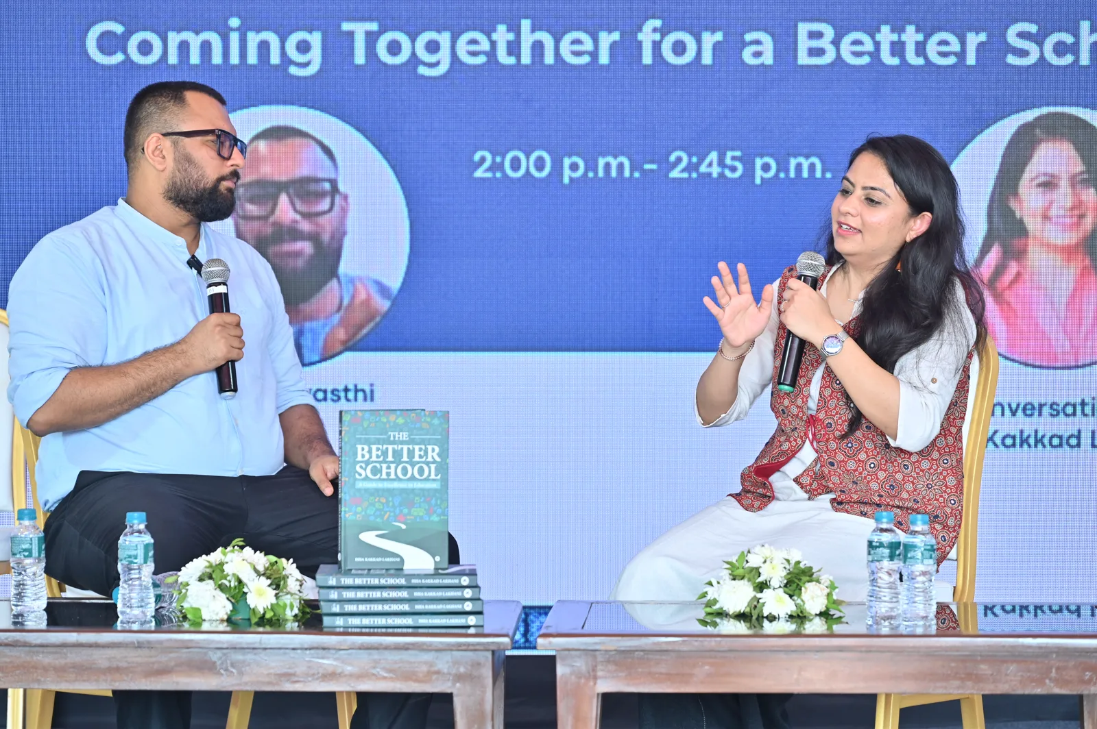 Isha Kakkad Lakhani in conversation at the Goa Book Festival