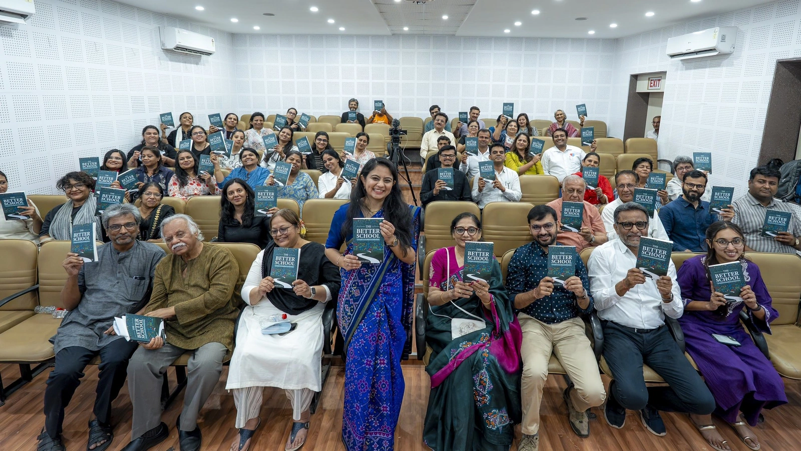 Isha Kakkad Lakhani with educators and readers at the Rajkot launch of The Better School