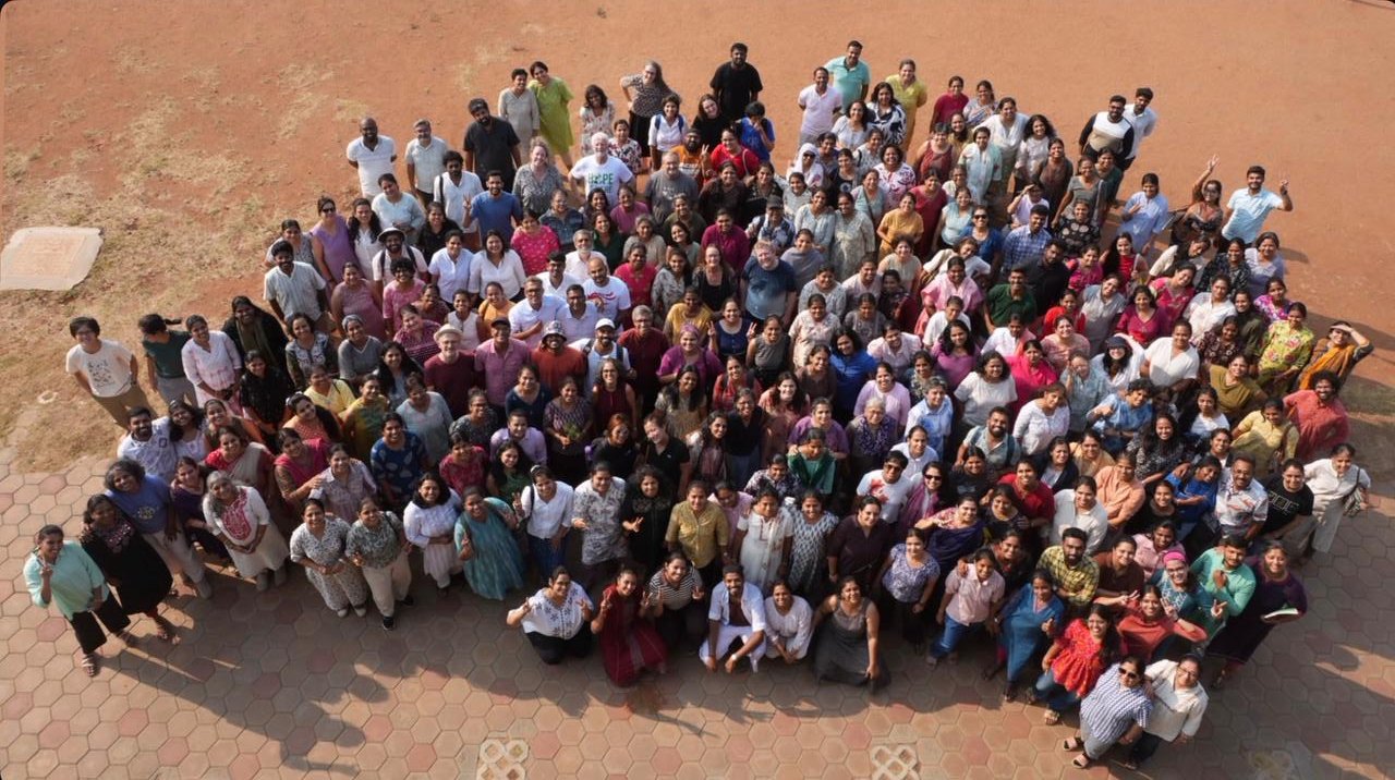 Participants at the Sangam Conference at Yellow Train School in Coimbatore